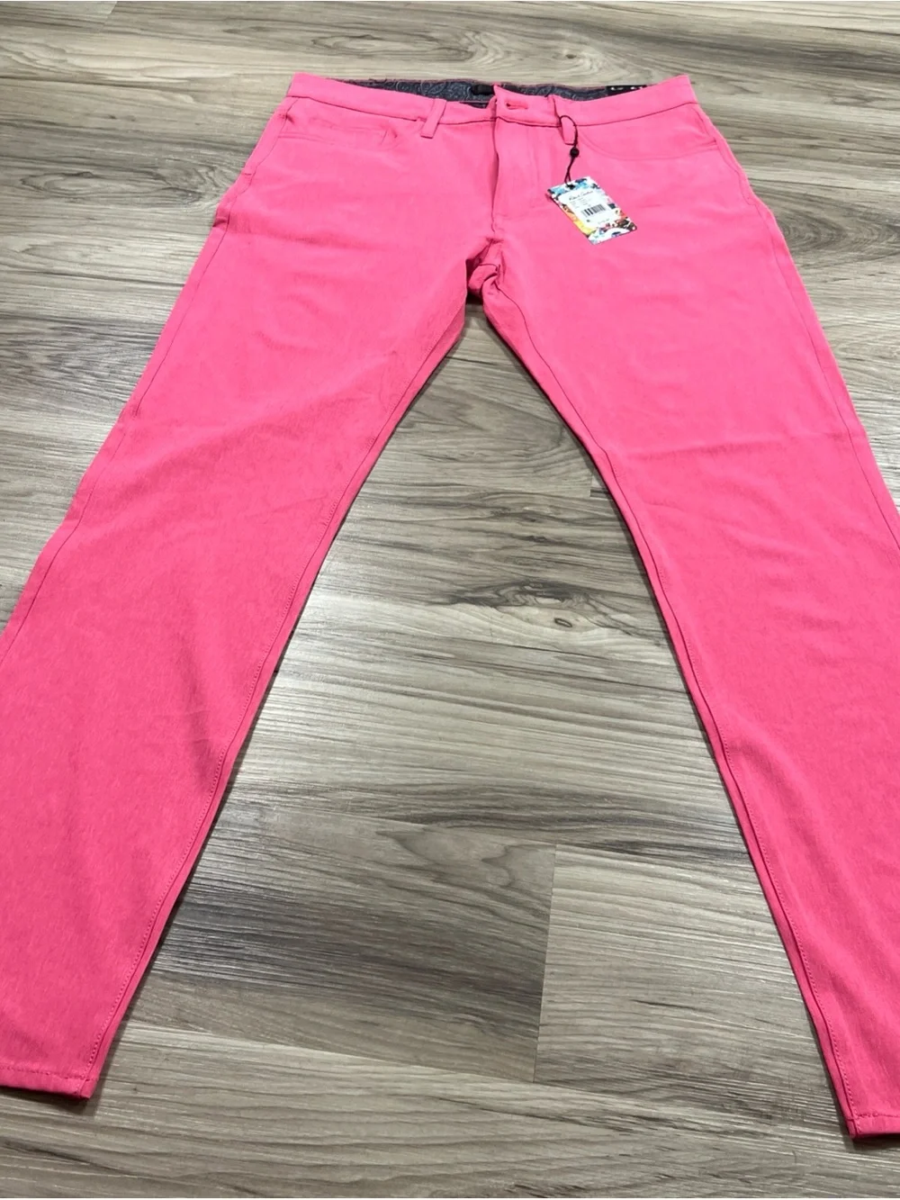 Robert Graham Grady Perfect Fit Stretch Pants Coral Mens Size 32 525304 NWT $178